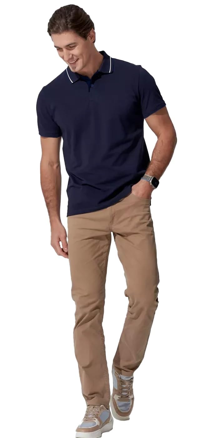 LEOTUDE Men's Half Sleeve T-Shirt - Multicolor - Image 4