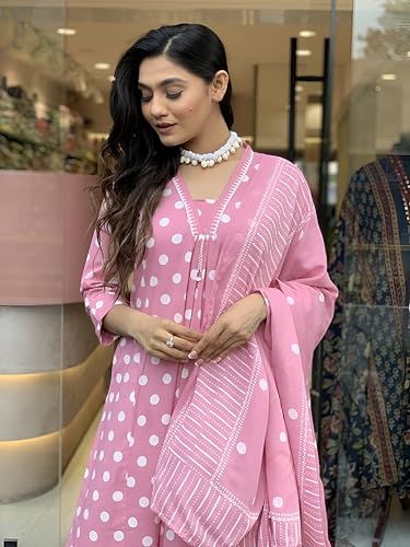 Pinkmint Women's Anarkali Kurta Set - Pink - Image 4