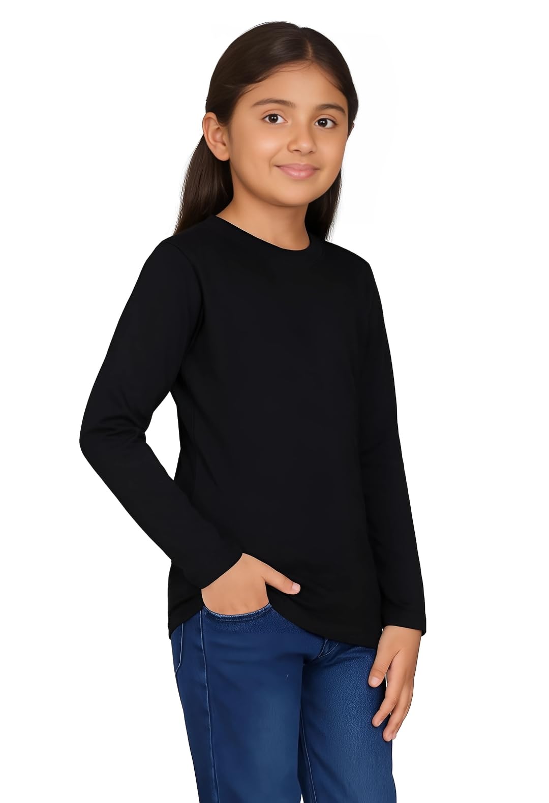 GarbGlide Kids Girls Tshirt Full Sleeves Natural Cotton - Image 5