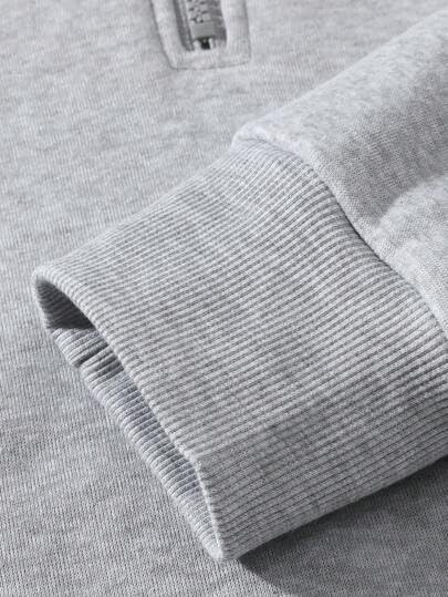 Trillion Men's Printed Hoodies Grey - Image 5