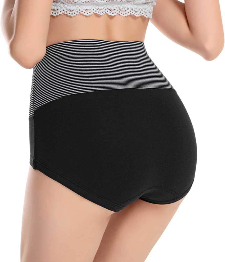 PLUMBURY Women's Cotton High Waist Hipster Panty - Image 3