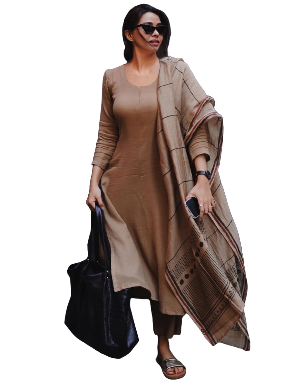 ANNI DESIGNER Beige Kurta Set for Women