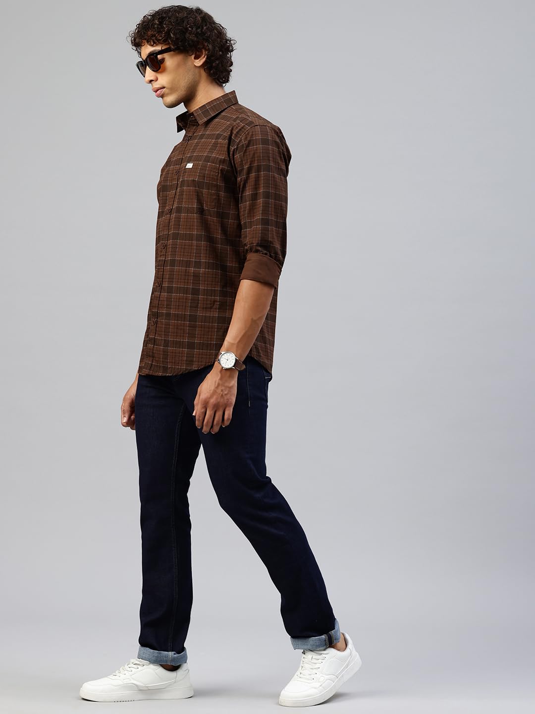 Majestic Man Casual Shirt - Brown - Image 5