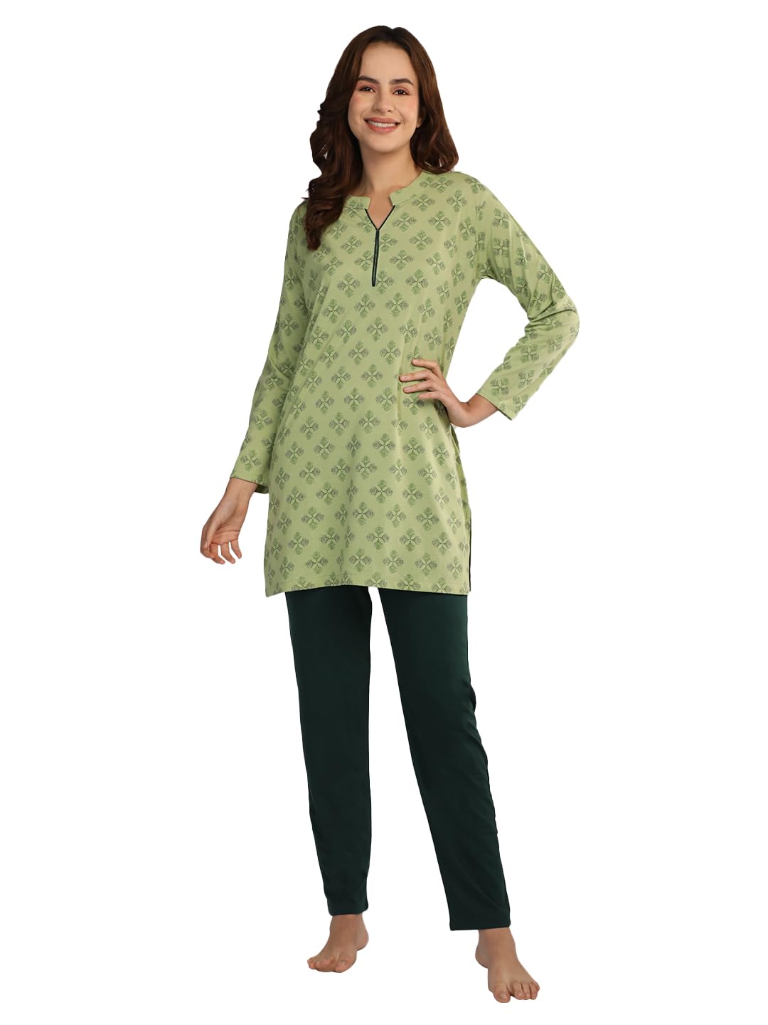 Duchess Women's Cotton Tie-Dye Night Suit