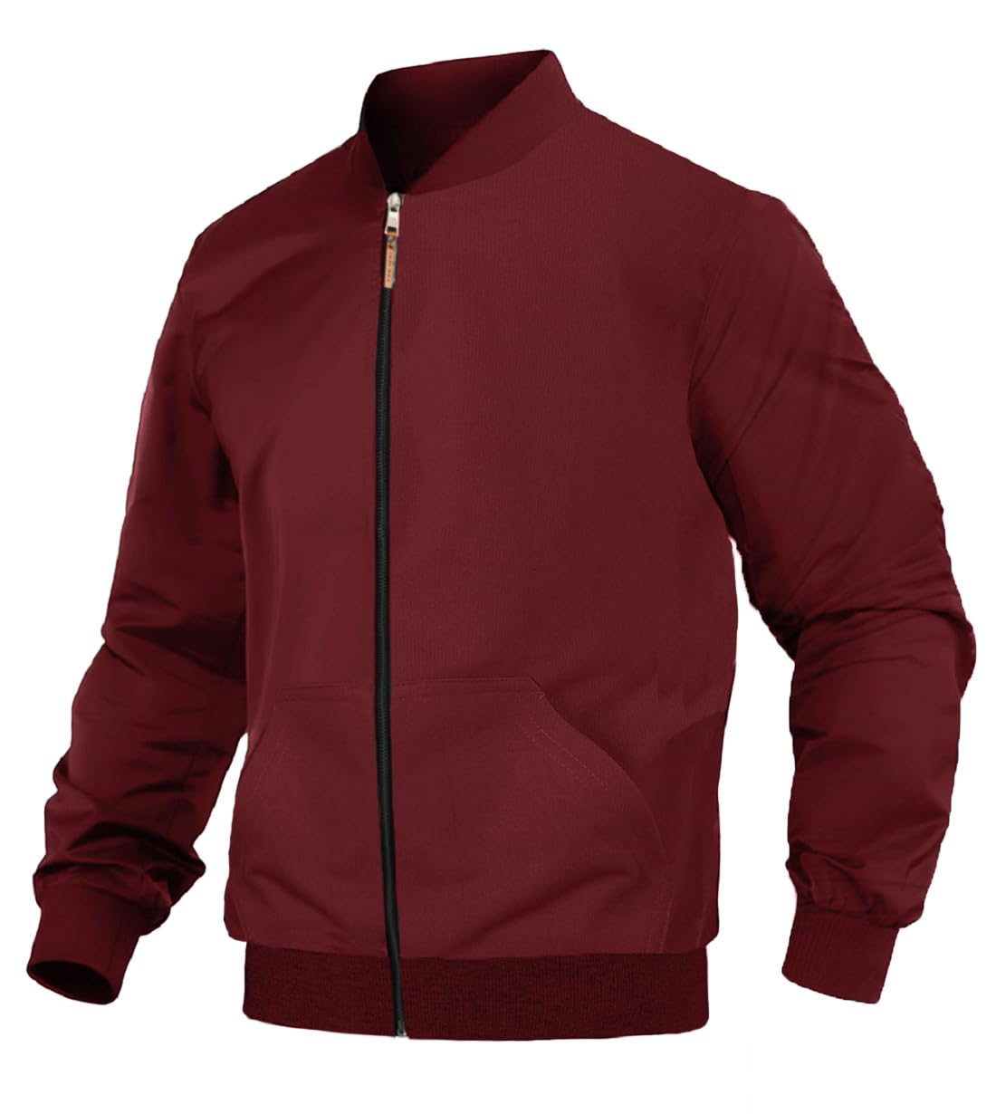 LEOTUDE Bomber Jacket for Men - Maroon