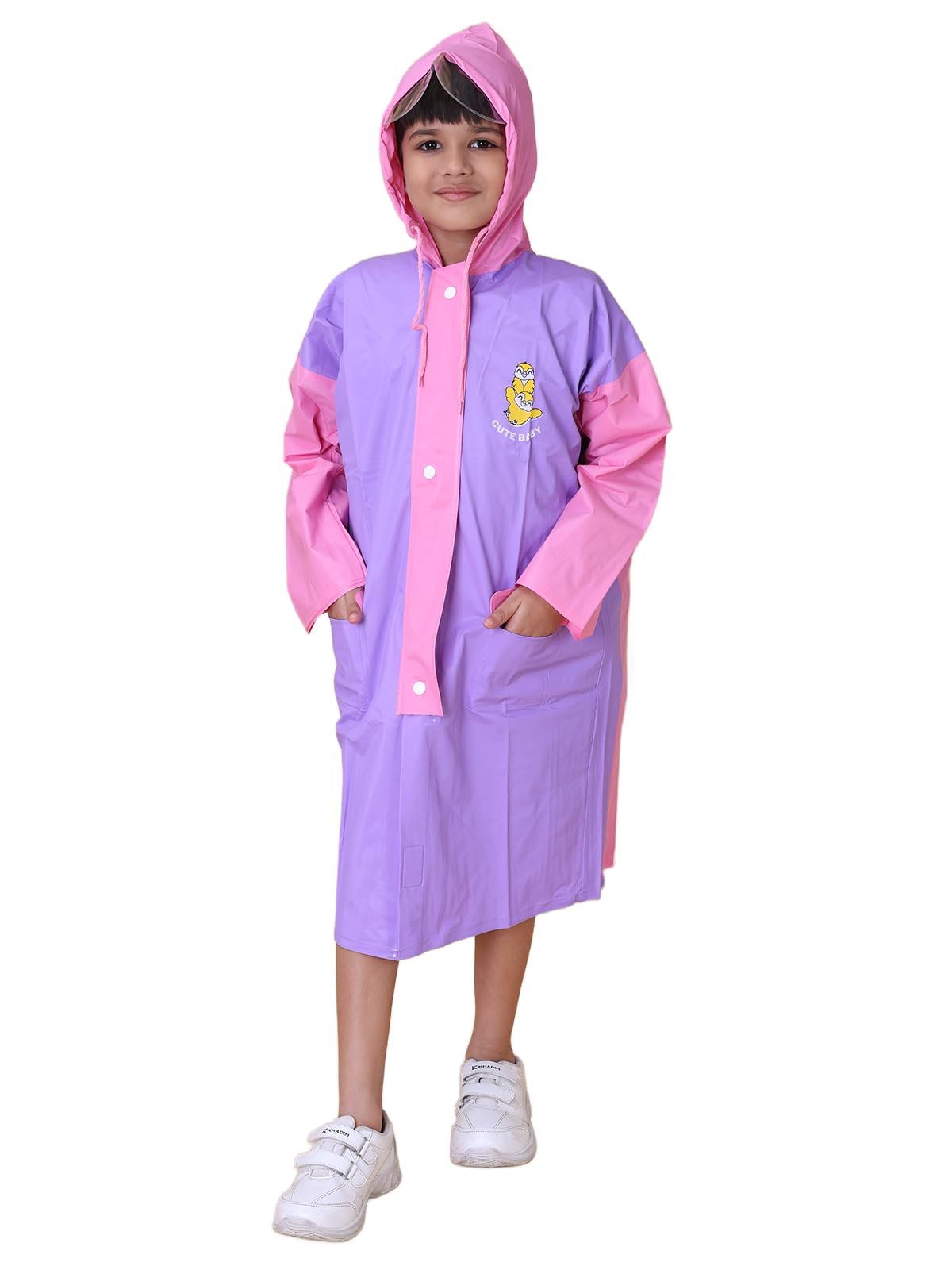 Rupa Kids Waterproof PVC Rain Jacket - Purple