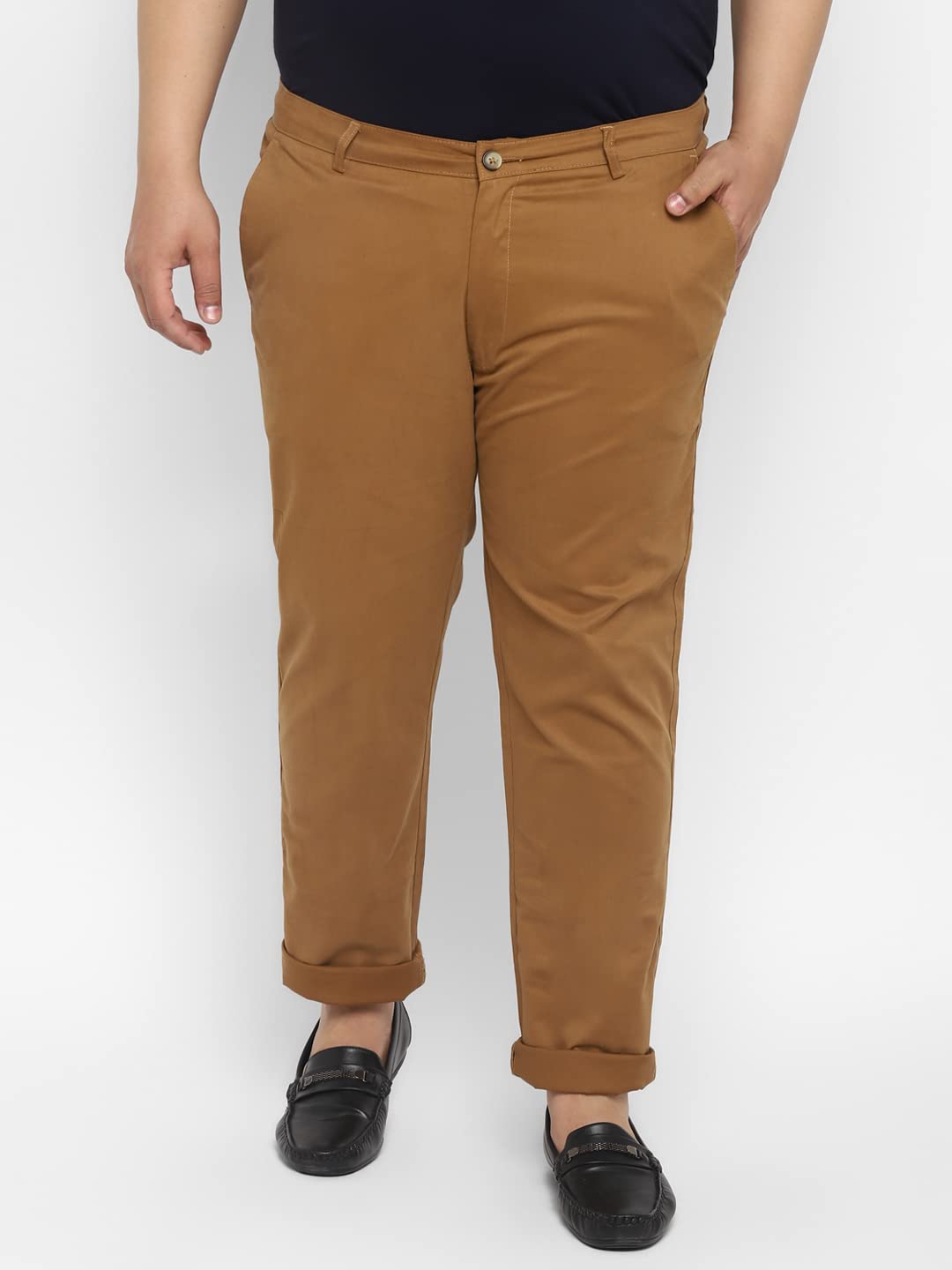 Urbano Men's Dark Khaki Chinos - Image 2