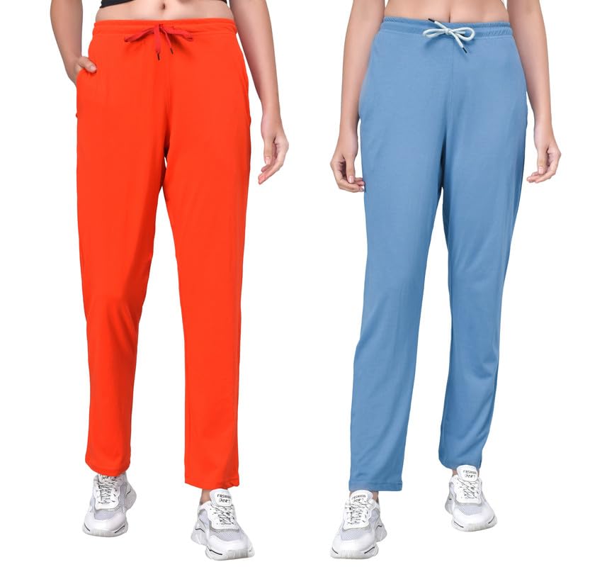 Fflirtygo Women's Cotton Pyjama Set - Lavender & Pink - Image 4