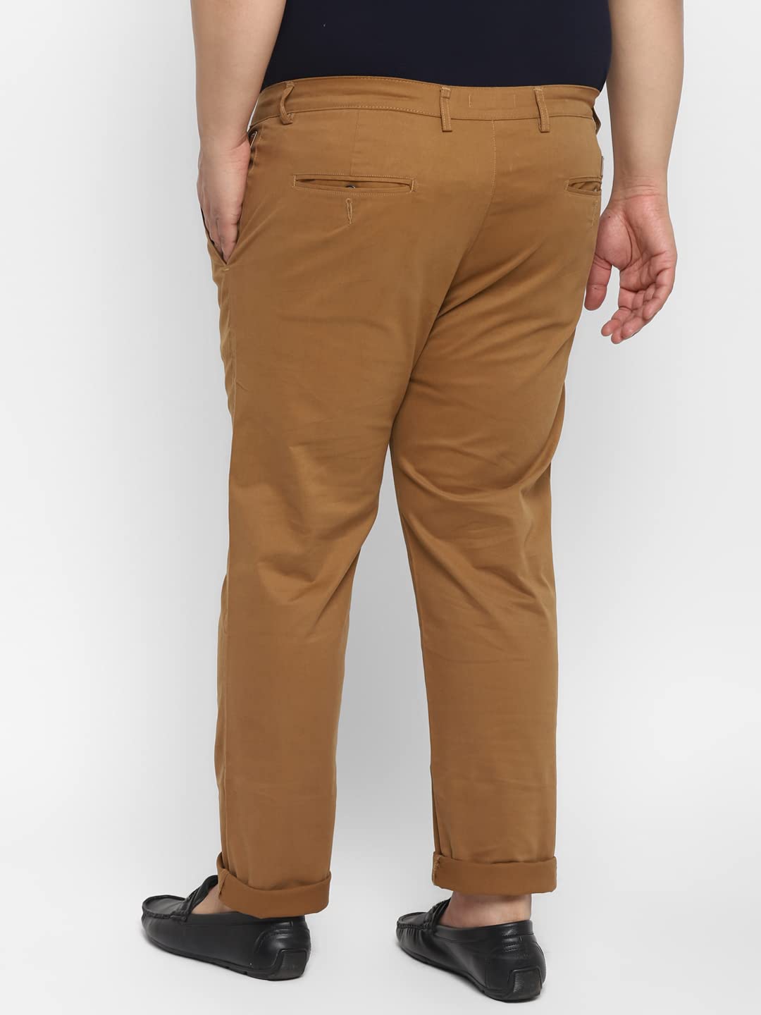 Urbano Men's Dark Khaki Chinos - Image 5