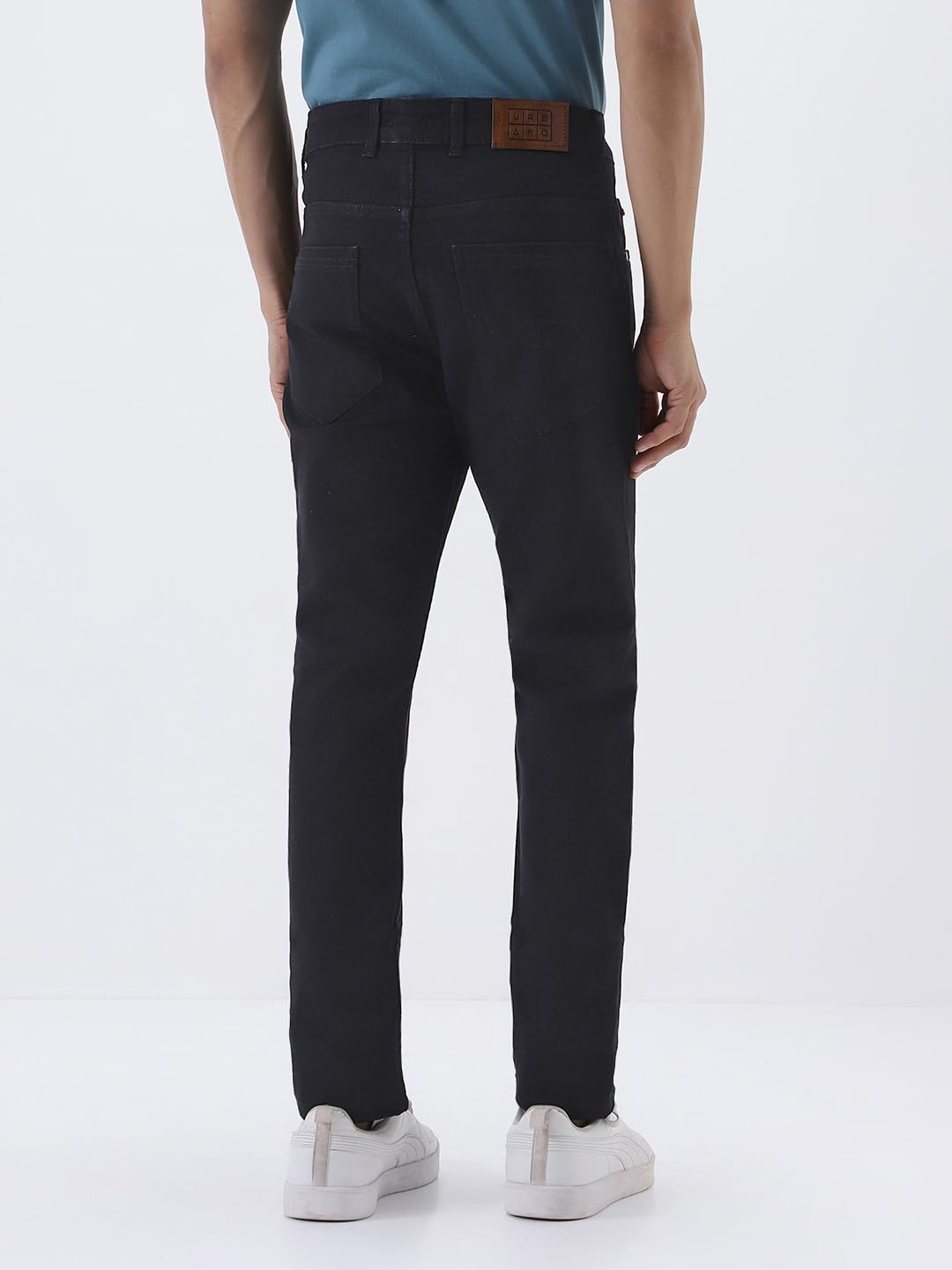 Urbano Men's Black Stretch Jeans - Image 4