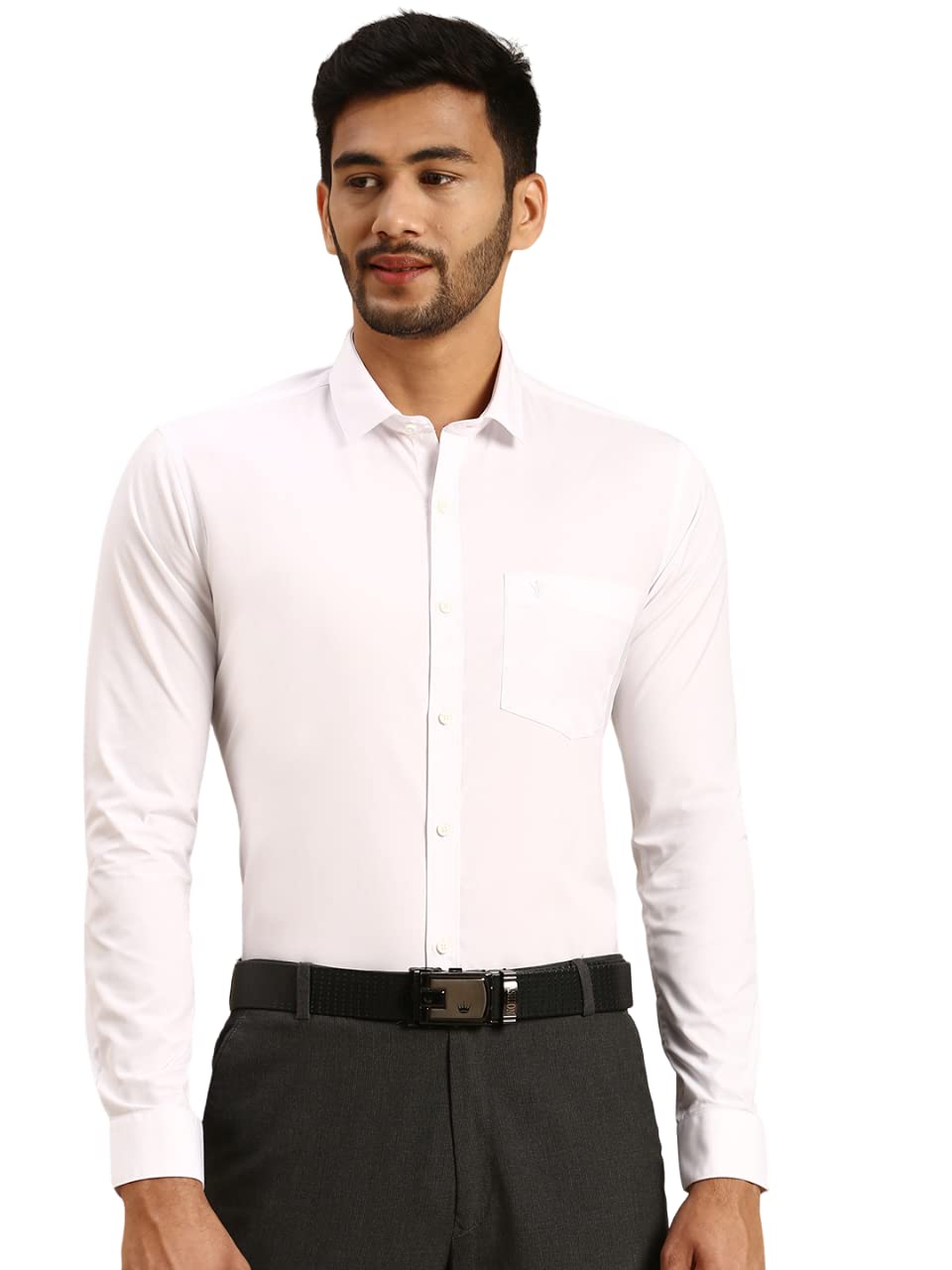 RAMRAJ Cotton Shirt for Men - White