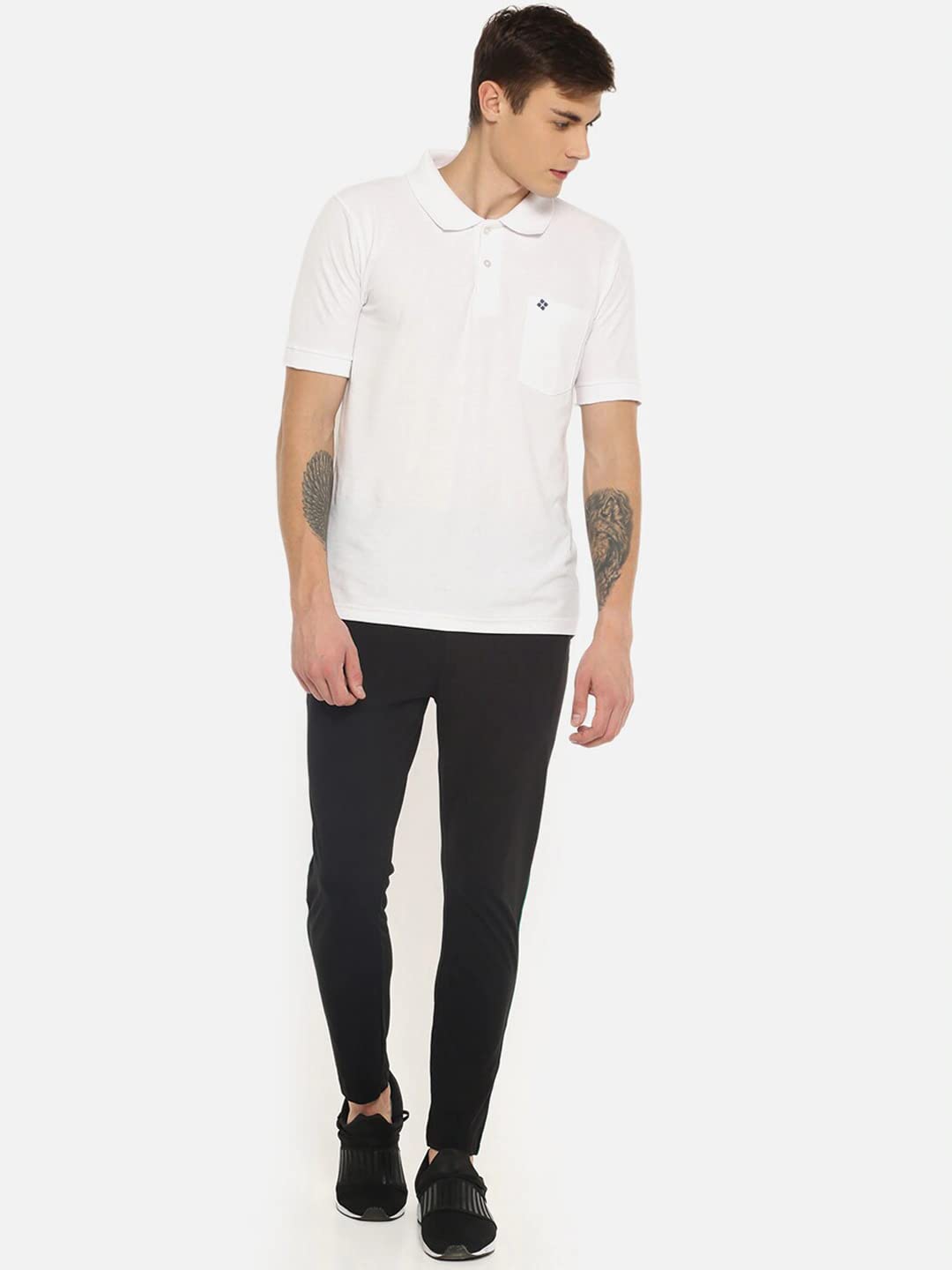 Dollar Mens Cotton Trackpant - Black - Image 5