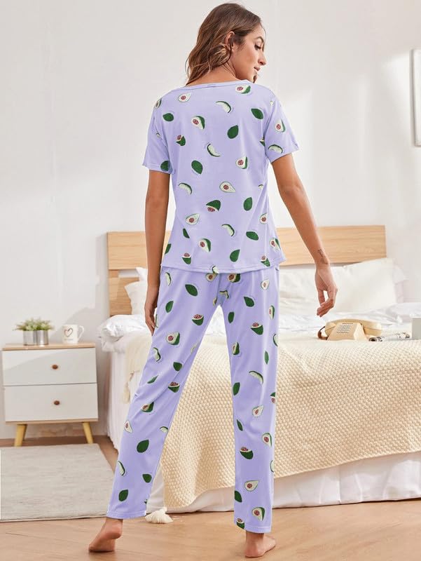 SMOWKLY Printed Night Suit Set for Women - Image 2