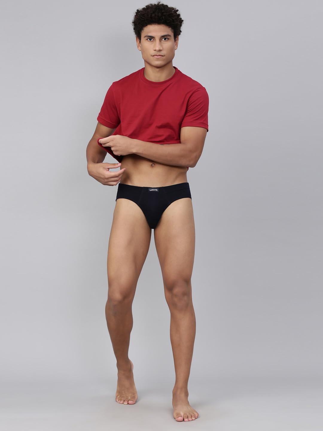 Levi's Men's Brief - Grey Navy - Image 5