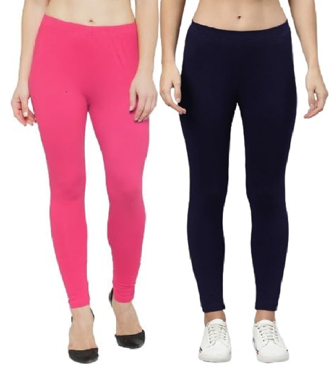 ZAYANQA Women Leggings - Pink & Blue