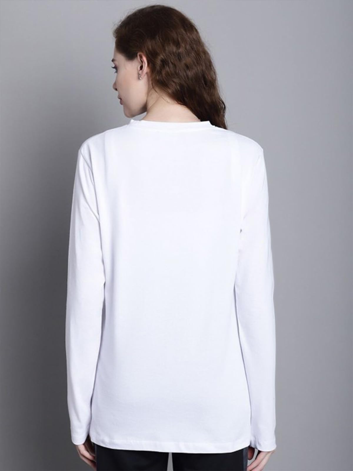 JUNEBERRY Cotton Round Neck T-Shirt for Women - Image 3