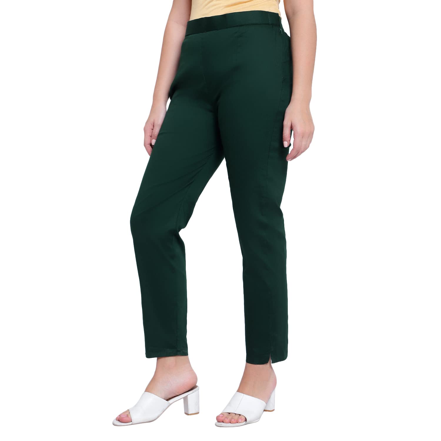 Stretchable Lycra Cigarette Pants for Women - Image 3