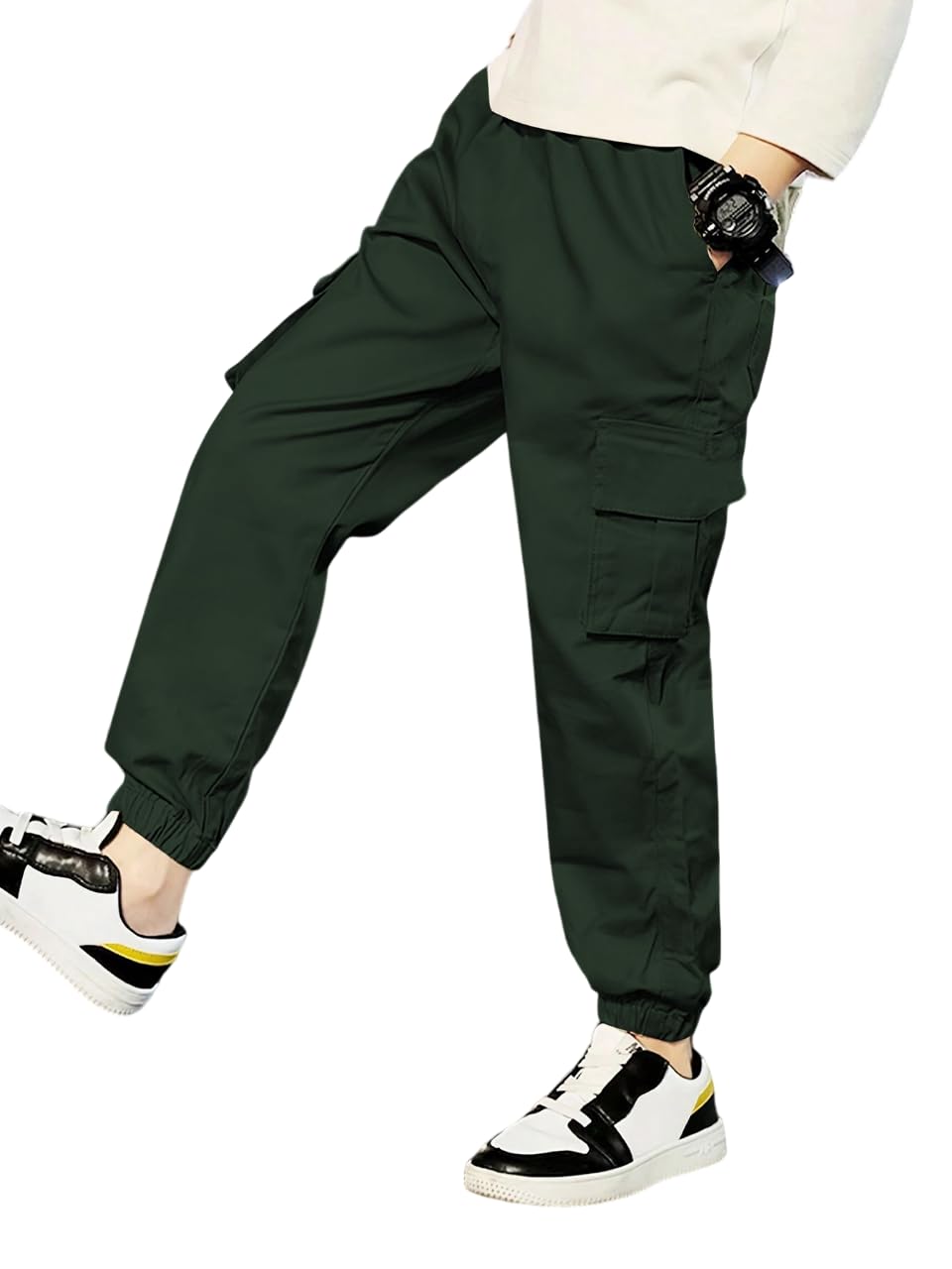 TAGAS Boys Cargo Pant - Green