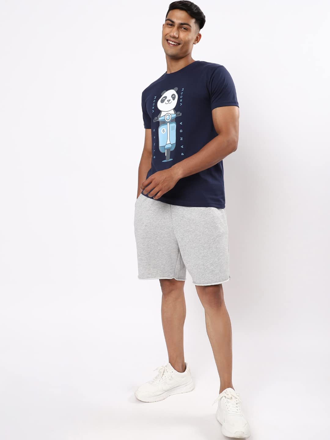 Bewakoof Men's Graphic Print Cotton T-Shirt - Blue - Image 5