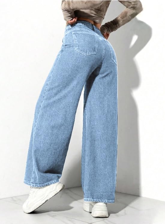 Ben Martin Women's Baggy Jeans - Light Blue - Image 2