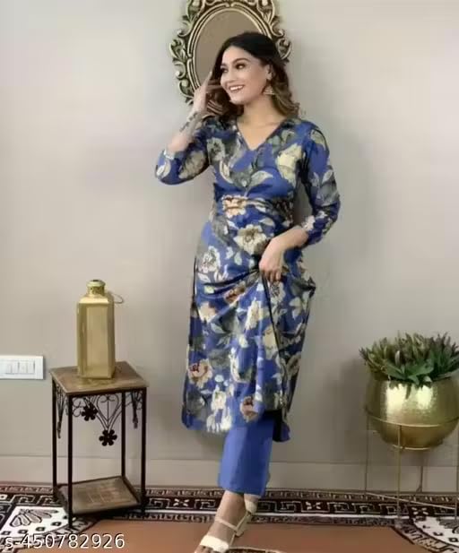 Shree Balaji Women Cotton Floral Kurti - Image 4