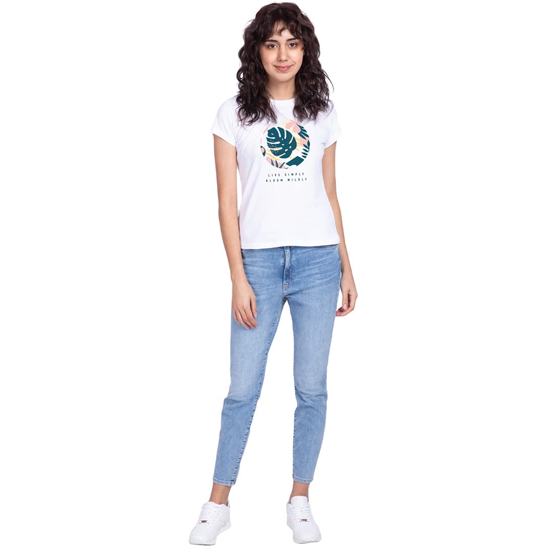 Bewakoof Women's Graphic Printed Cotton T-Shirt - Image 4