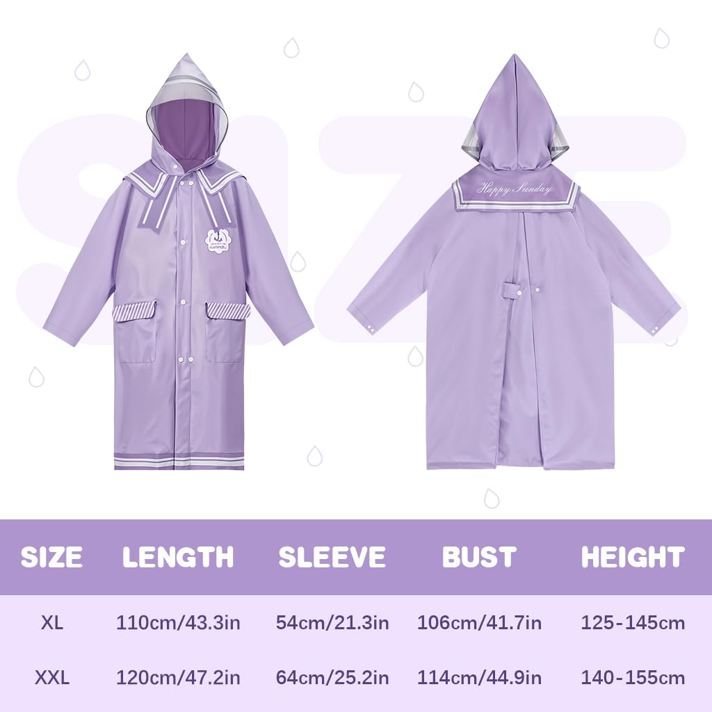 SNOWIE Kids Raincoat - Transparent Dinosaur Print - Image 2