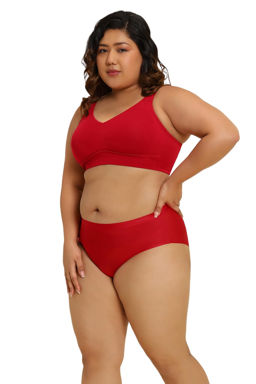 Van Heusen Women's Minimizer Bra - Wireless Persian Red - Image 2