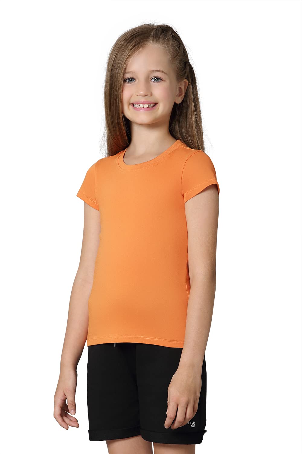Van Heusen Girls Ultra Soft T-Shirt - Apricot Buff Yellow - Image 3