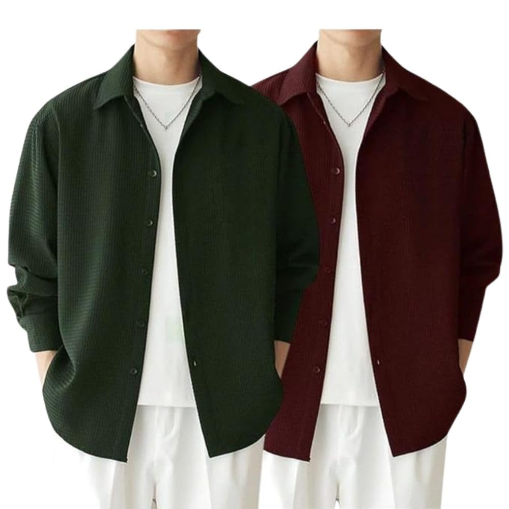 Leriya Fashion Men's Formal Button Down Shirt