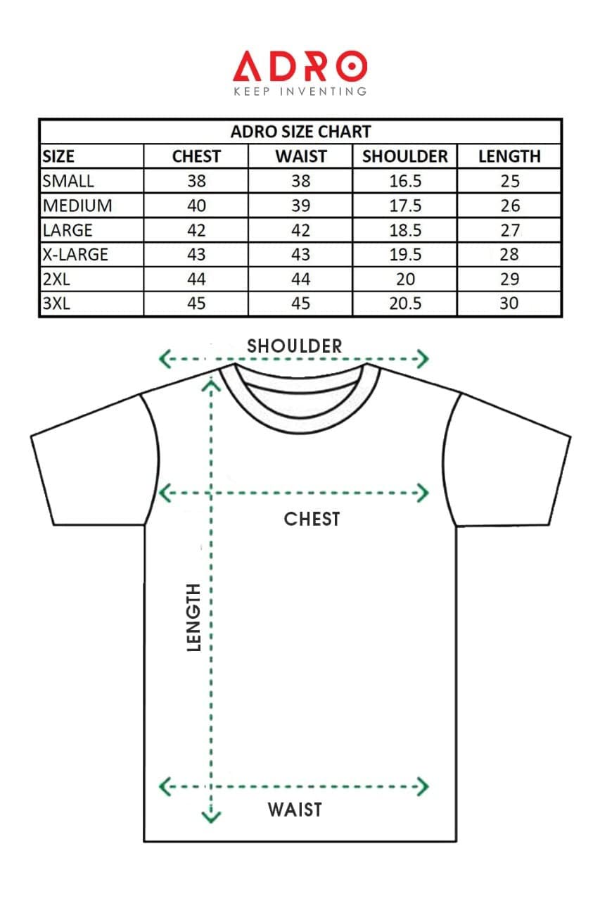 ADRO Mens Cotton T-Shirt - Navy Blue - Image 5