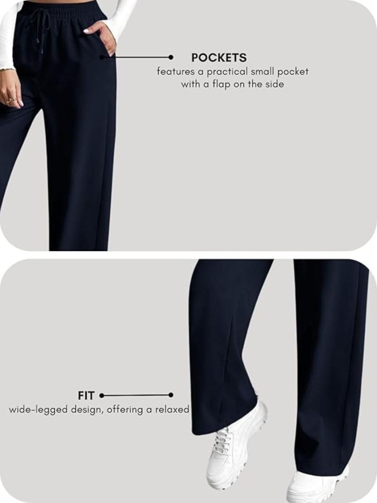 LERIYA FASHION High Waist Flared Trousers for Women - Image 5