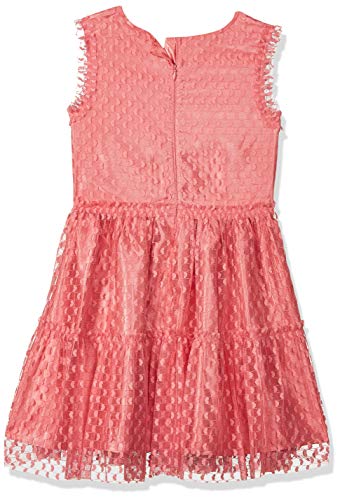 Jam & Honey Girls Coral Sleeveless Tiered Dress - Image 2