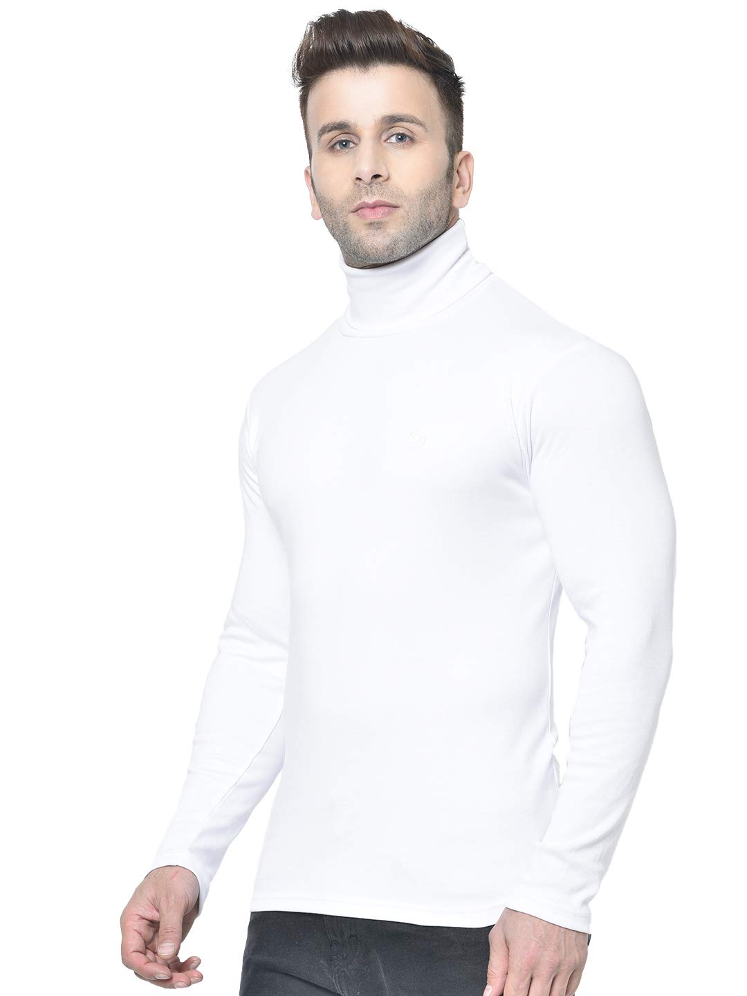CHKOKKO Men Cotton Turtle Neck T Shirt - Image 5