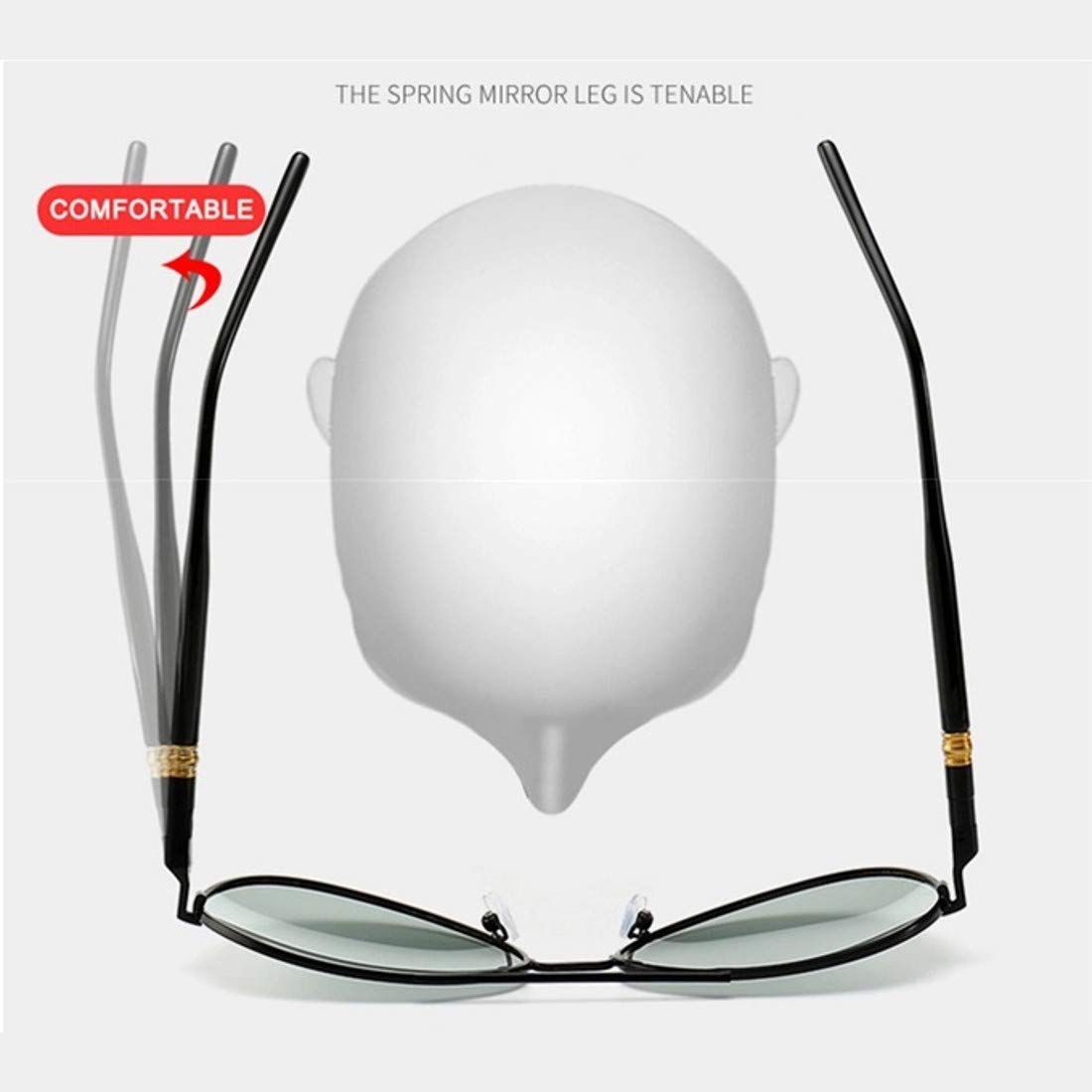 Jones Aviator Sunglasses - Black Polarized - Image 4