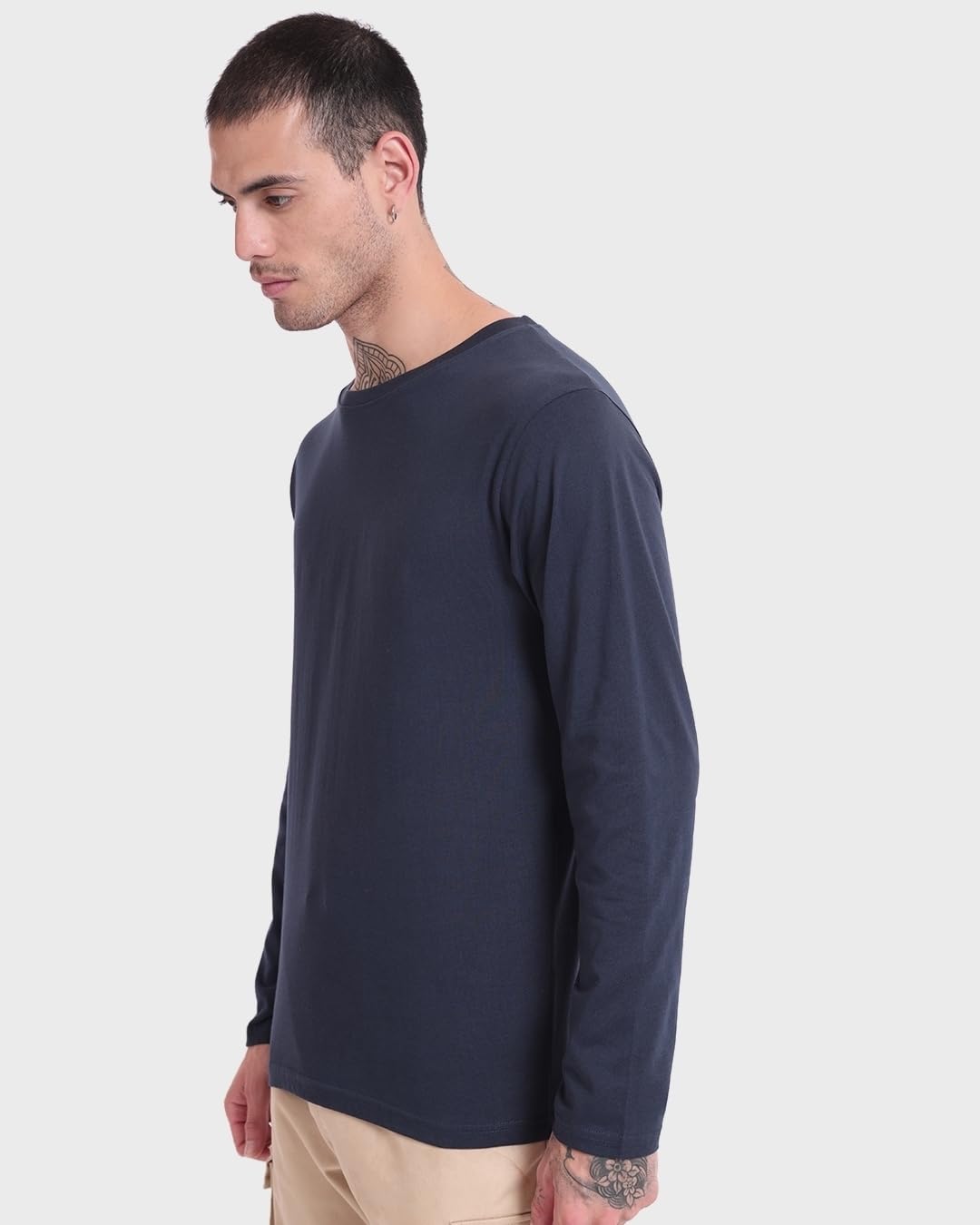 Bewakoof Men's Solid Cotton T-Shirt - Image 2