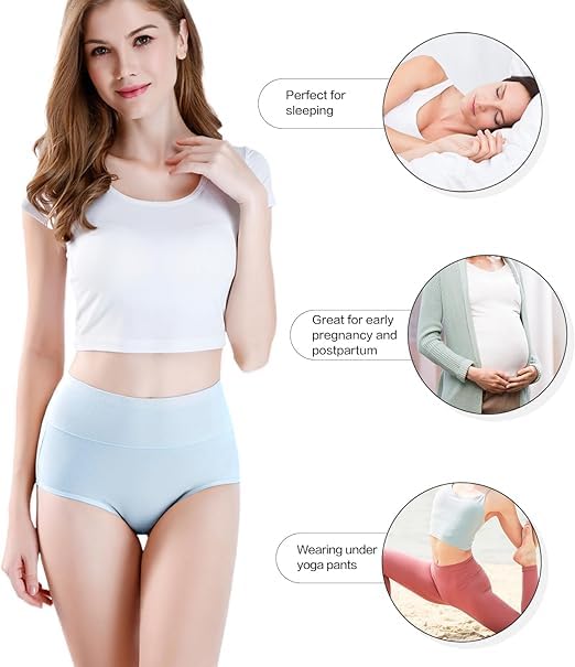 DIVING Women Briefs High Waisted Cotton Panties - Image 4