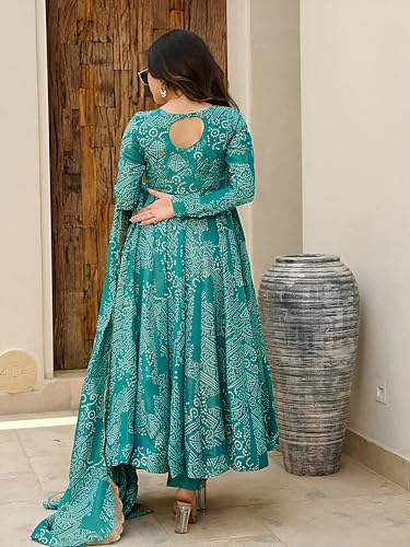 Pinkmint Women's Bandhani Print Anarkali Kurta Set - Image 2