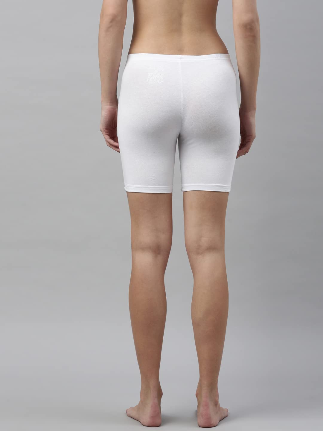 Enamor Women's White Cotton Shorts - Image 2