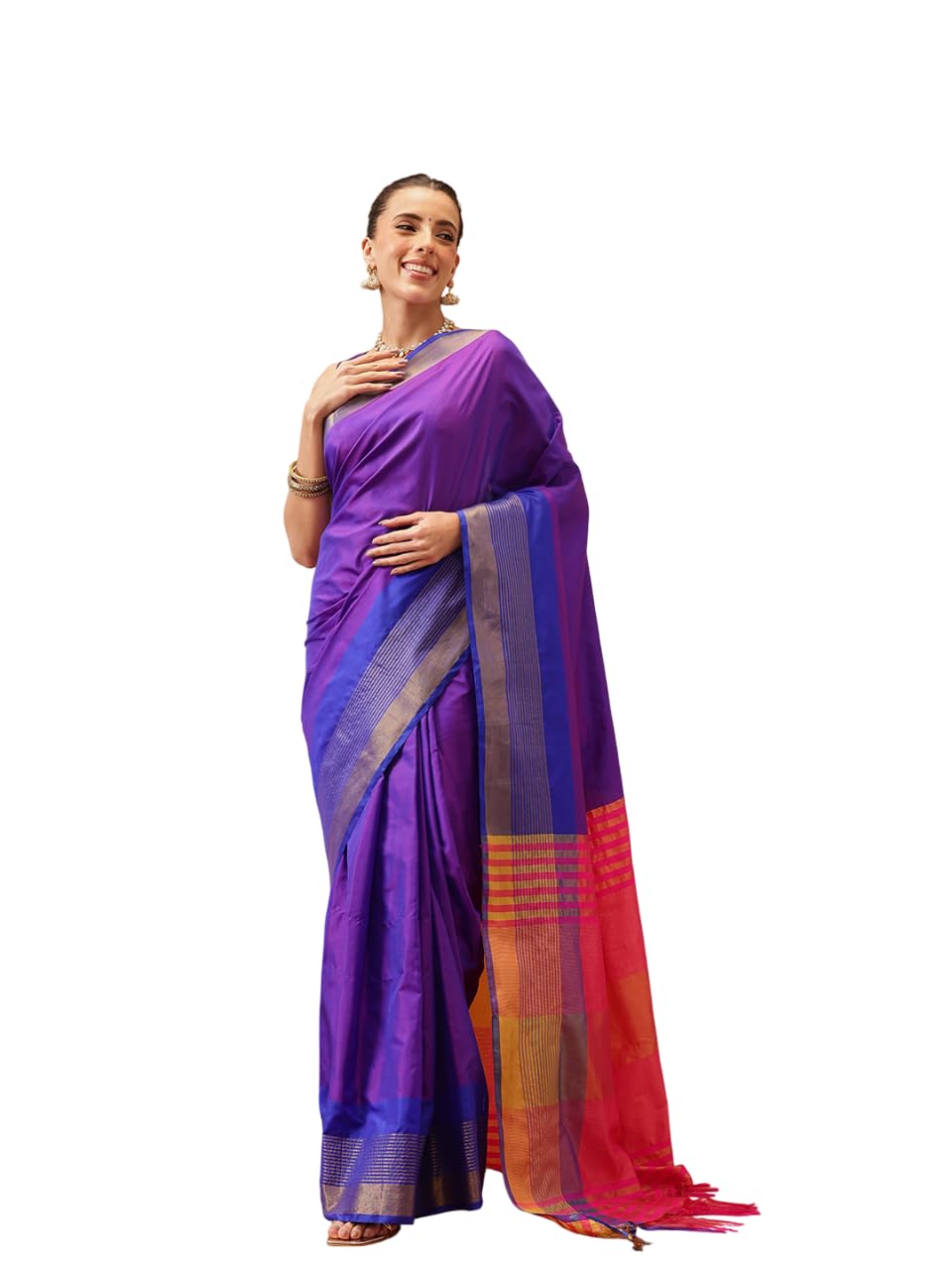 Anarva Uppada Pattu Art Silk Saree - Blue