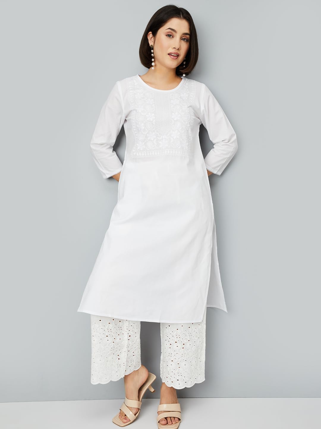 Max Women's Polycotton Kurta - Off White - Image 4