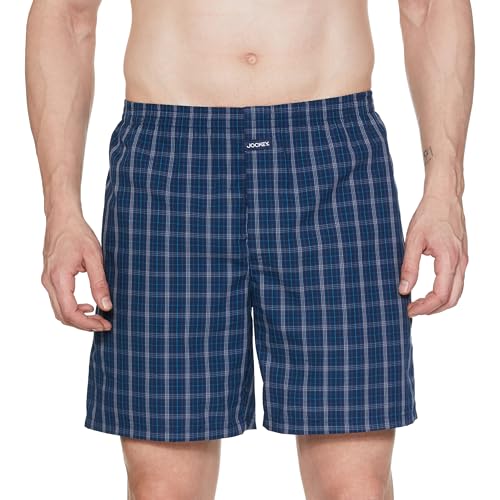 Jockey Men's Cotton Checkered Boxers - Multicolor - Image 2