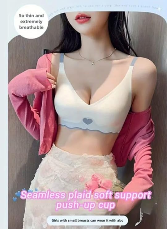 GarbGlide Women's Seamless Push-Up Bra - White - Image 5