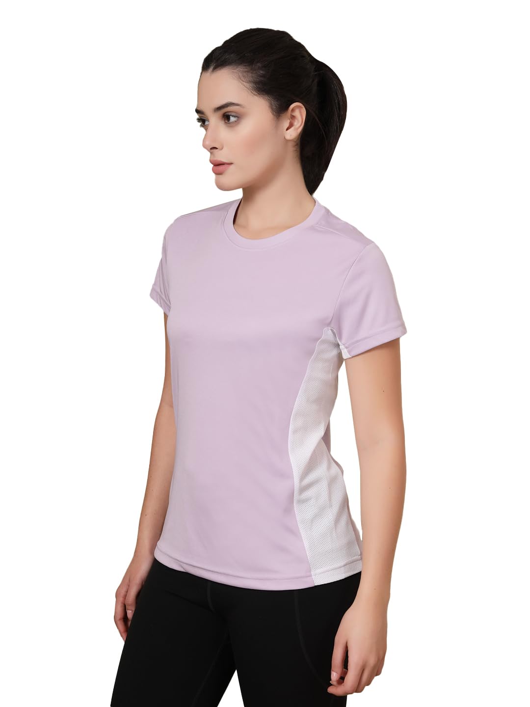 CHKOKKO Women Polyester Quick Dry Sports Tshirt