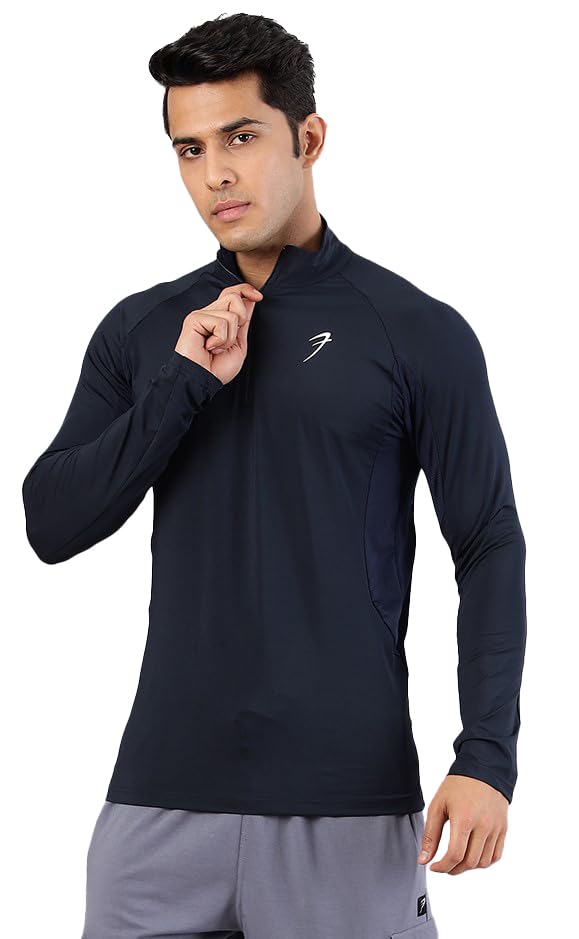 Thrive Men's Slim Fit Pullover T-Shirt - Navy