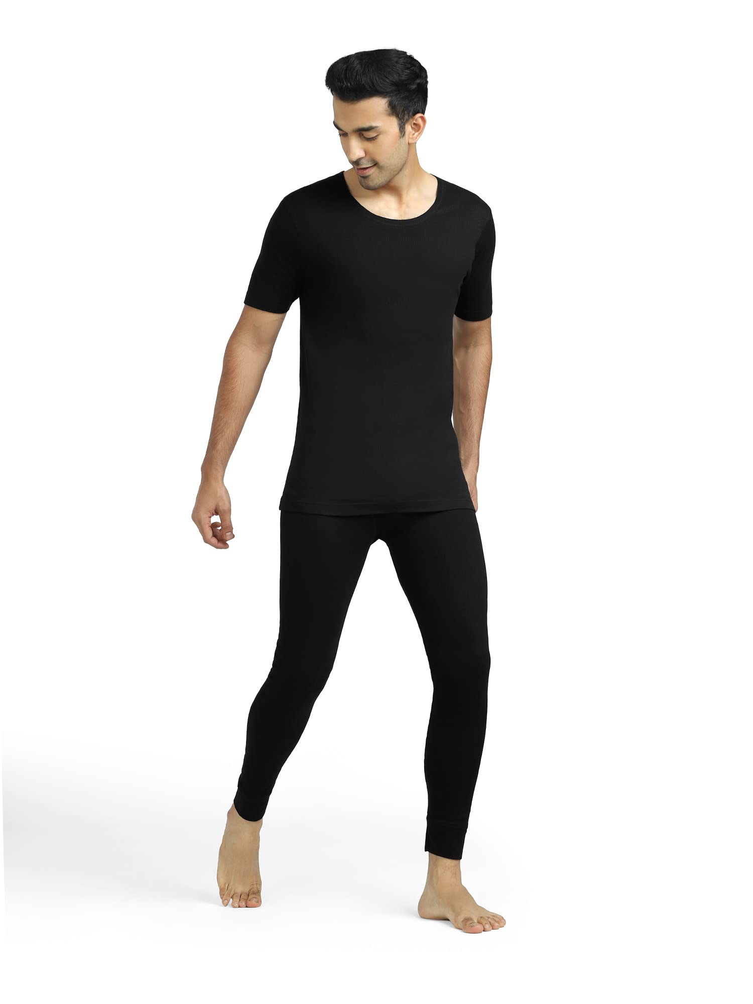 XYXX Men's Alpine Cotton Rich Thermal Set - Black