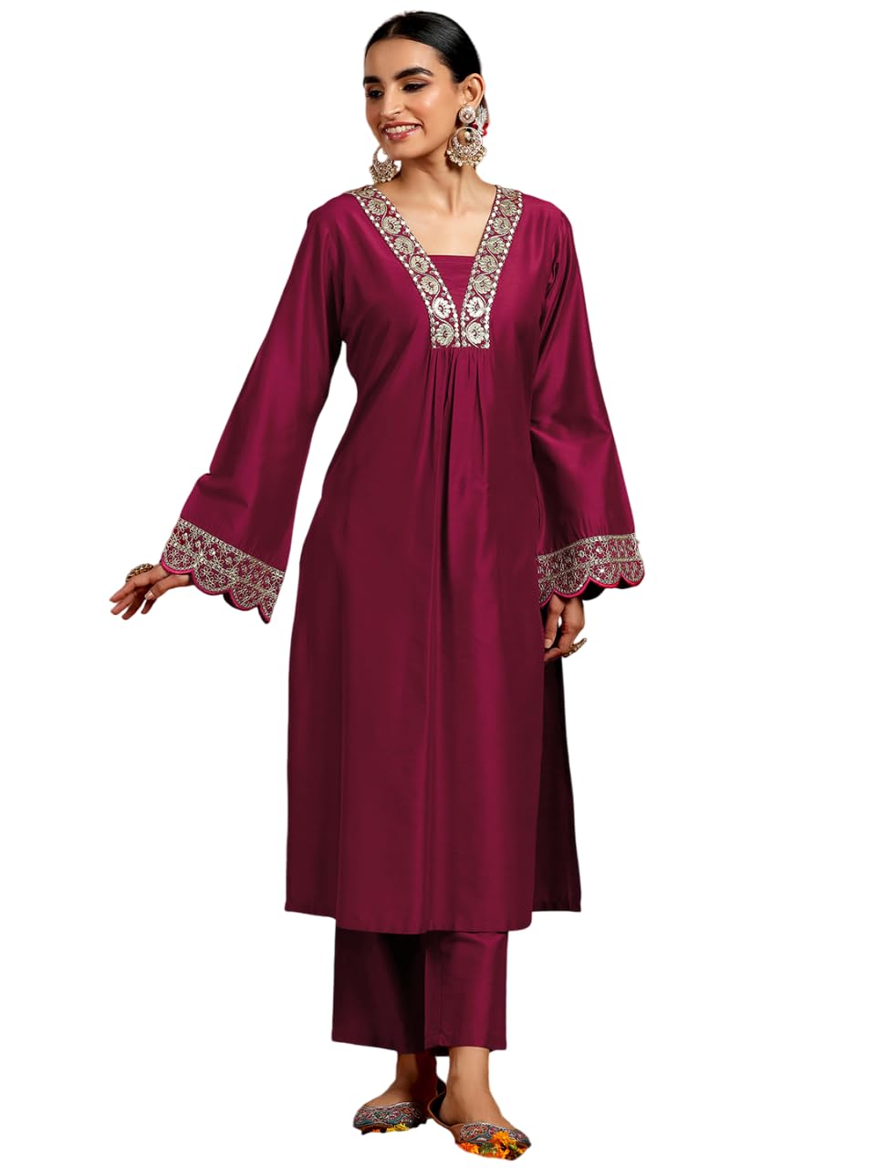 Libas Women's Silk Blend Kurta Sets