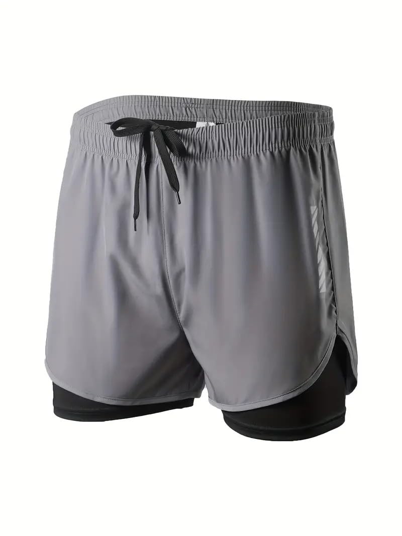 THIRD QUADRANT 2-in-1 Running Lycra Shorts for Men - Image 5
