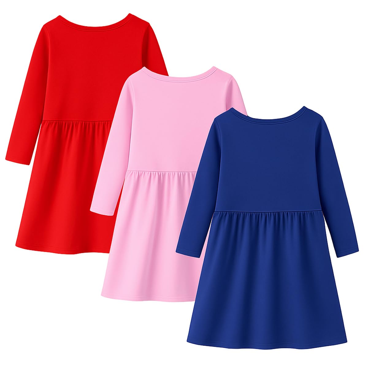 Kuchipoo Girls Cotton Frocks - Multi-Colored - Image 2