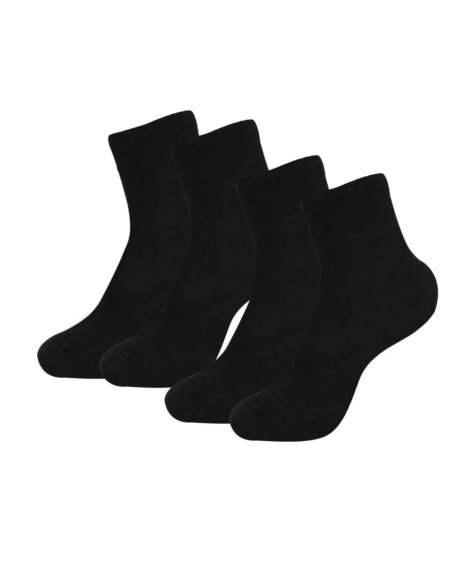Jockey Kid's Cotton Stretch Ankle Socks - Black